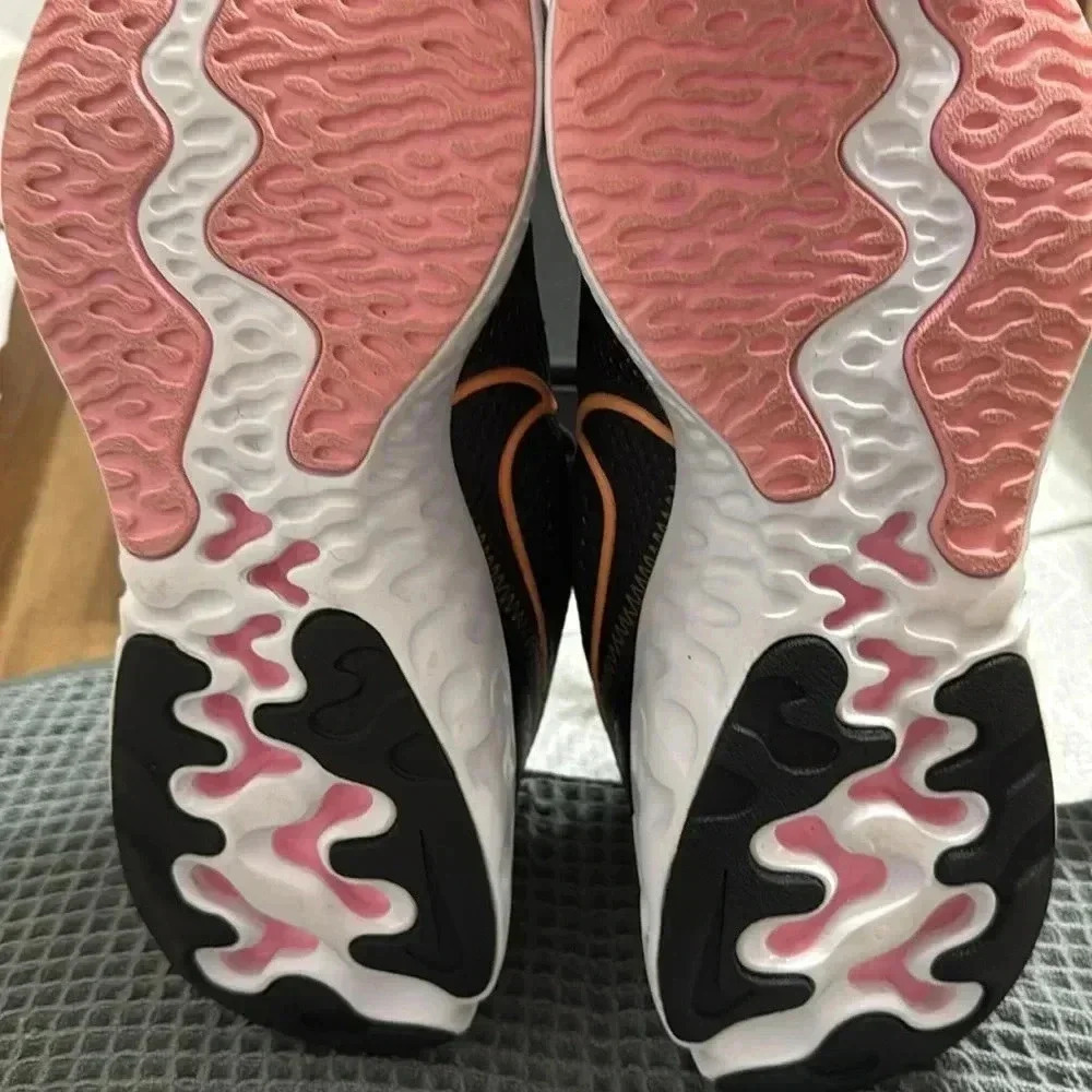 Nike Renew Run Pink Orange Black Running Shoes Women's (Size: 7.5) - Picture 5 of 5